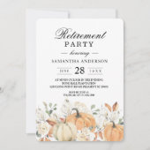 Invitation à la fête de retraite de Rustic Fall |  (Devant)