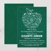 Invitation à la fête de retraite des enseignants A (Devant / Derrière)