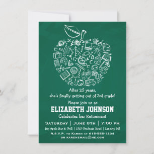 Invitation à la fête de retraite des enseignants A
