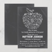 Invitation à la fête de retraite des enseignants A (Devant / Derrière)