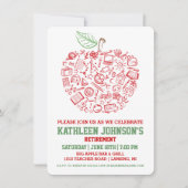 Invitation à la fête de retraite des enseignants A (Devant)