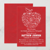 Invitation à la fête de retraite des enseignants A (Devant / Derrière)