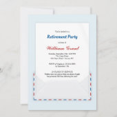 Invitation à la fête de retraite du courrier améri (Devant)