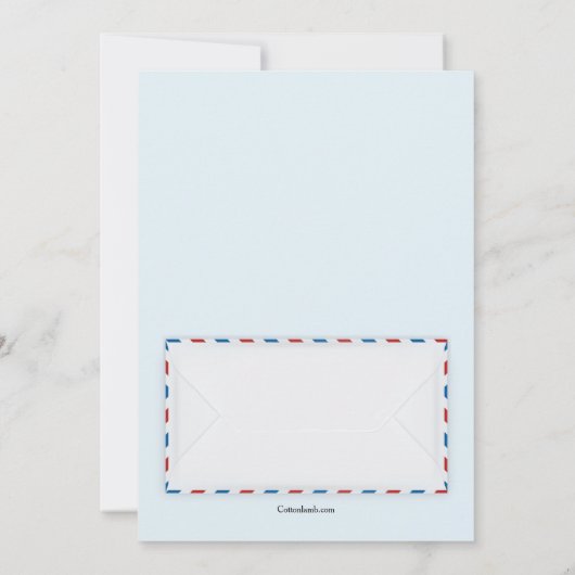 Invitation à la fête de retraite du courrier améri (Dos)