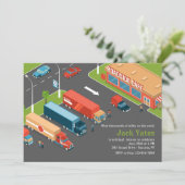 Invitation à la fête de retraite d'un chauffeur de (Debout devant)