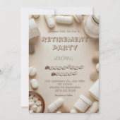 Invitation à la fête de retraite d'un pharmacien (Devant)