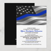 Invitation à la fête de retraite d'un policier (Devant / Derrière)