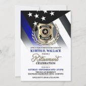 Invitation à la fête de retraite d'un policier (Devant)