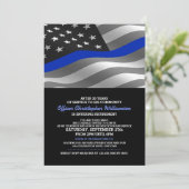 Invitation à la fête de retraite d'un policier (Debout devant)