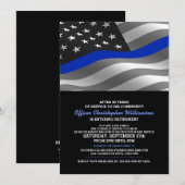 Invitation à la fête de retraite d'un policier (Devant / Derrière)