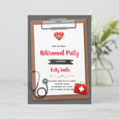 Invitation à la fête de retraite d'une infirmière (Debout devant)