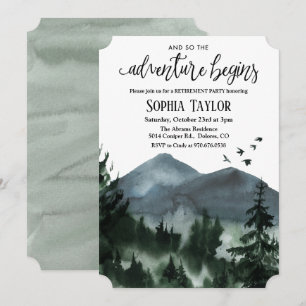 Invitation à la fête de retraite L'Aventure Commen