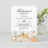 Invitation à la fête de retraite Rustic Fall | Cit (Debout devant)