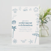 Invitation à la fête de retraite sur le thème de l (Debout devant)