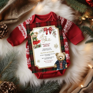 Invitation à la fête de révélation du sexe de Noël