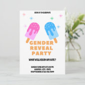 Invitation à la fête de révélation du sexe du bébé (Debout devant)