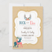 Invitation à la fête de révélation du sexe du bébé (Devant)