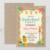 Invitation à la fête de révélation du sexe luau (Devant / Derrière)