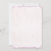 Invitation à la fête de rodéo de la cowgirl débuta (Dos)