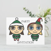 Invitation à la fête de Santas Little Helpers (Debout devant)