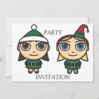 Invitation à la fête de Santas Little Helpers