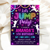 Invitation à la fête de saut sur trampoline pour a