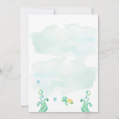 Invitation à la fête de sirène, fête de pool d'ann (Dos)