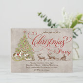 Invitation à la fête de Sleigh de Noël en Russie (Debout devant)