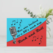 Invitation à la fête de Sock Hop 50 (Debout devant)