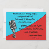 Invitation à la fête de Sock Hop 50 (Dos)