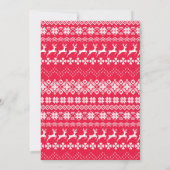 Invitation à la fête de Sweater moche Noël Elfed U (Dos)