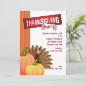 Invitation à la fête de Thanksgiving (Debout devant)