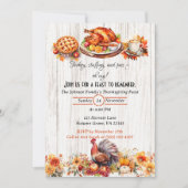 Invitation à la fête de Thanksgiving (Devant)
