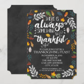 Invitation à la fête de Thanksgiving (Devant / Derrière)