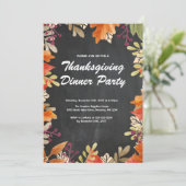 Invitation à la fête de Thanksgiving d'automne (Debout devant)