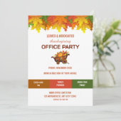 Invitation à la fête de Thanksgiving de l'entrepri (Debout devant)