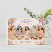 Invitation à la fête de thé de mariage (Debout devant)