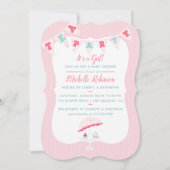 Invitation à la fête de thé pour Baby shower de fi (Devant)
