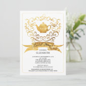 Invitation à la fête de thé Whimsical (Debout devant)