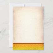 invitation à la fête de tournesol élégante (Dos)