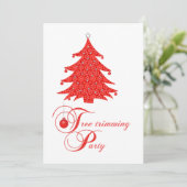 Invitation à la Fête de Trimming de l'Arbre de Noë (Debout devant)