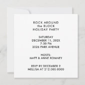 Invitation à la fête de vacances (Dos)