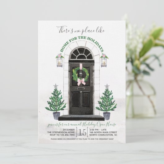 Invitation à la fête de vacances (Debout devant)