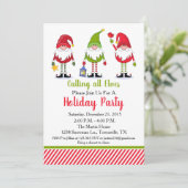 Invitation à la fête de vacances de l'elfe (Debout devant)