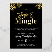 Invitation à la fête de vacances des affaires d'or (Recto)