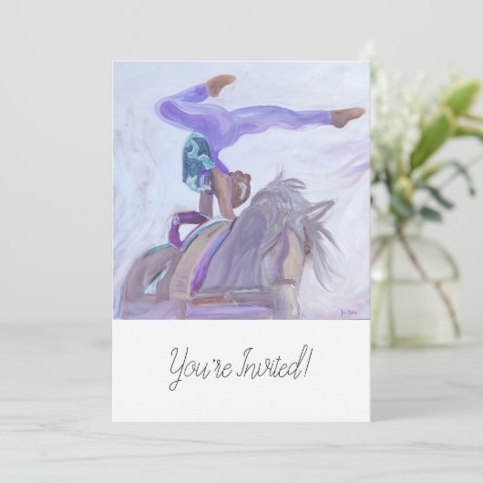 Invitation à la fête de voltige équestre (Debout devant)