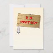 Invitation à la Fête de White Trash (Dos)