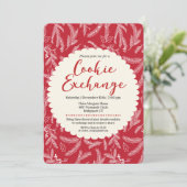 Invitation à la fête d'échange de biscuits de Noël (Debout devant)