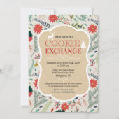 Invitation à la fête d'échange de biscuits de Noël (Devant)