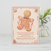 Invitation à la fête d'échange de biscuits vintage (Debout devant)